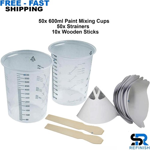 600ml paint mixing cups with - paint,